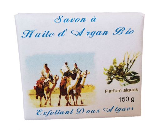 Soft soap exfoliant & organic Argan oil and Algae 150 G